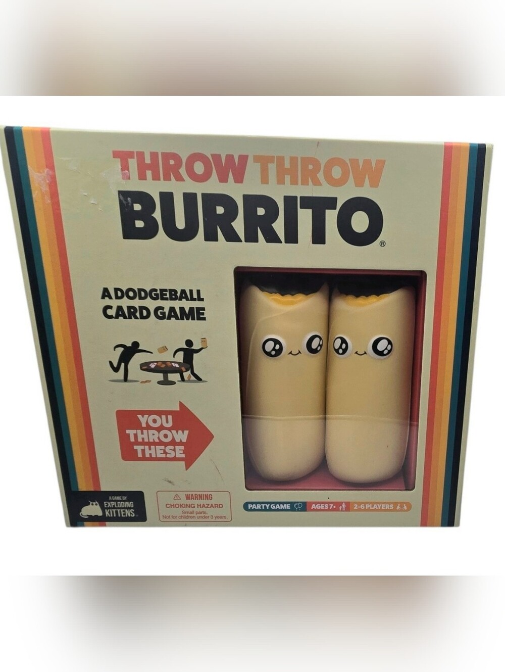 Throw Throw Burrito by Exploding Kittens A Dodgeball Card Game 2-6 Players NEW